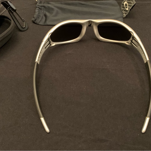 Oakley Straight Jacket Blue Flame in Grey, Men's - Picture 7 of 10